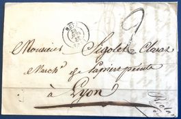 1849 - Frankreich - France -  Vorphila Brief - Metz  - Lyon