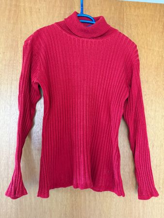 Rollkragenpullover Teddy's rot Grösse L
