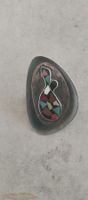 Vintage Brosche Mosaik Silber 925