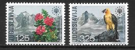 Jugoslawien Serie 1406 - 1407 Naturschutzjahr ** 14.12.1970