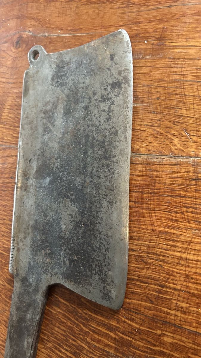 Elettrodomestici da cucina: Antikes Hackmesser, Küchengerät, Schmiedeeisen – Usato da Riedholz venduto da Frettchen63 5