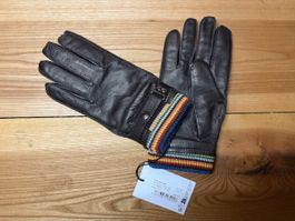 Paul Smith Handschuhe Ziegenleder Wolle braun M