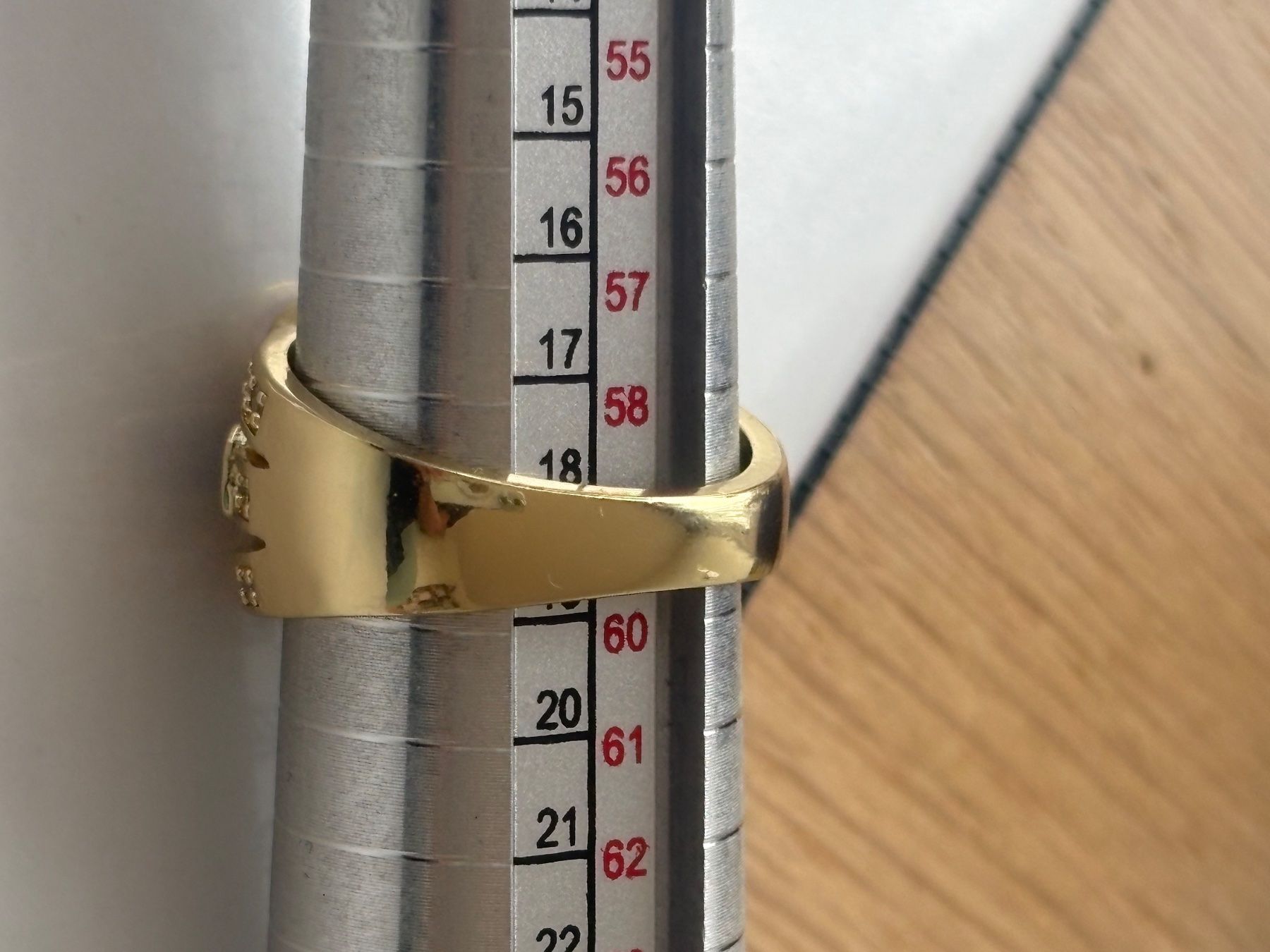 Anelli: Luxus Elegante Gr.19/9 Ring Farbe: Gold/Multicolore – Nuovo (secondo la descrizione) da Biel-Bienne venduto da Roserosse13 8