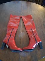 Botte rouge à talon 38