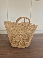 Strohkorb, handgemacht - Ausstellungsstück