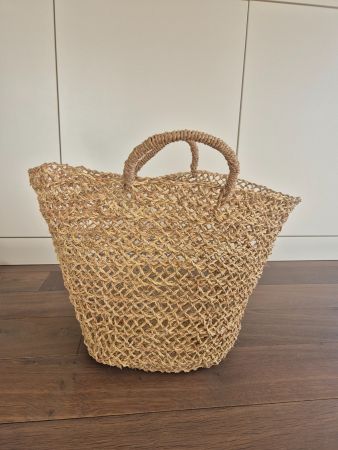 Strohkorb, handgemacht - Ausstellungsstück