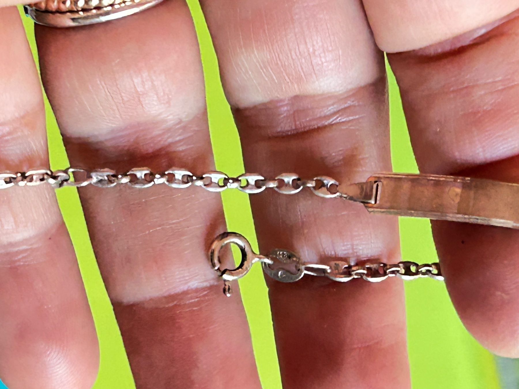 Bracciali & Braccialetti: Silber Kinderarmband mit Gravurplatte – Usato da Dittingen venduto da Bijoubelle 8