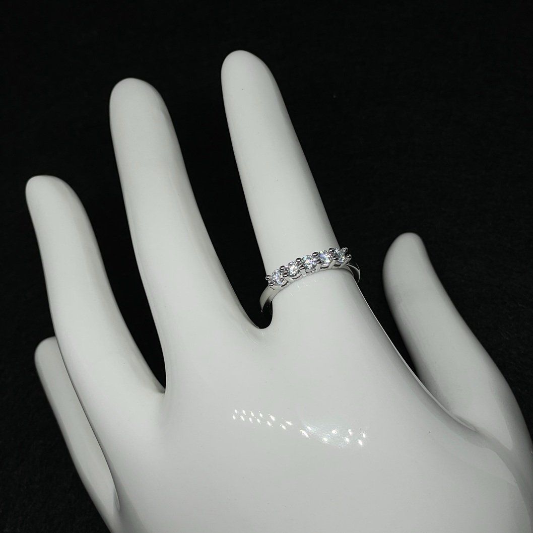 Bagues: Moissanite Ring, Silber 0.5ct - Gr. 58 Zertifikat – Neuf (Voir description) à Thun par Creative-Art-Tess 3