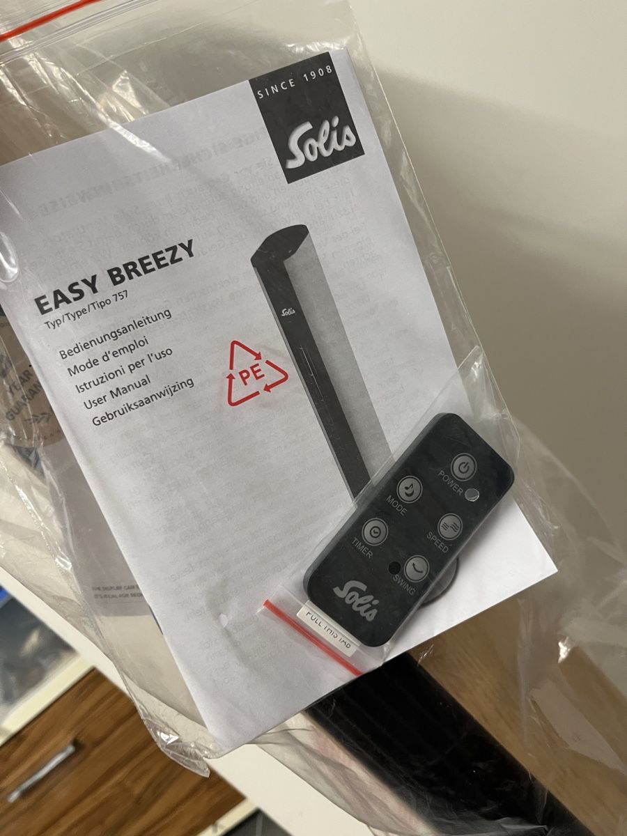 Solis Ventilateurs: Solis EASY BREEZY Standventilator neu – Neuf avec emballage d'origine à Spreitenbach par Mimigv 2