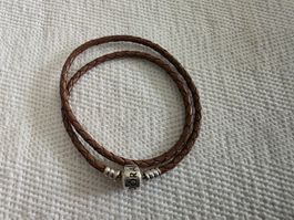 Pandora Lederarmband hellbraun