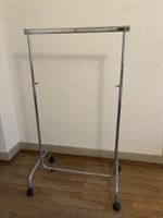 Clothing Rack with Wheels Metal Adjustable Height Used
