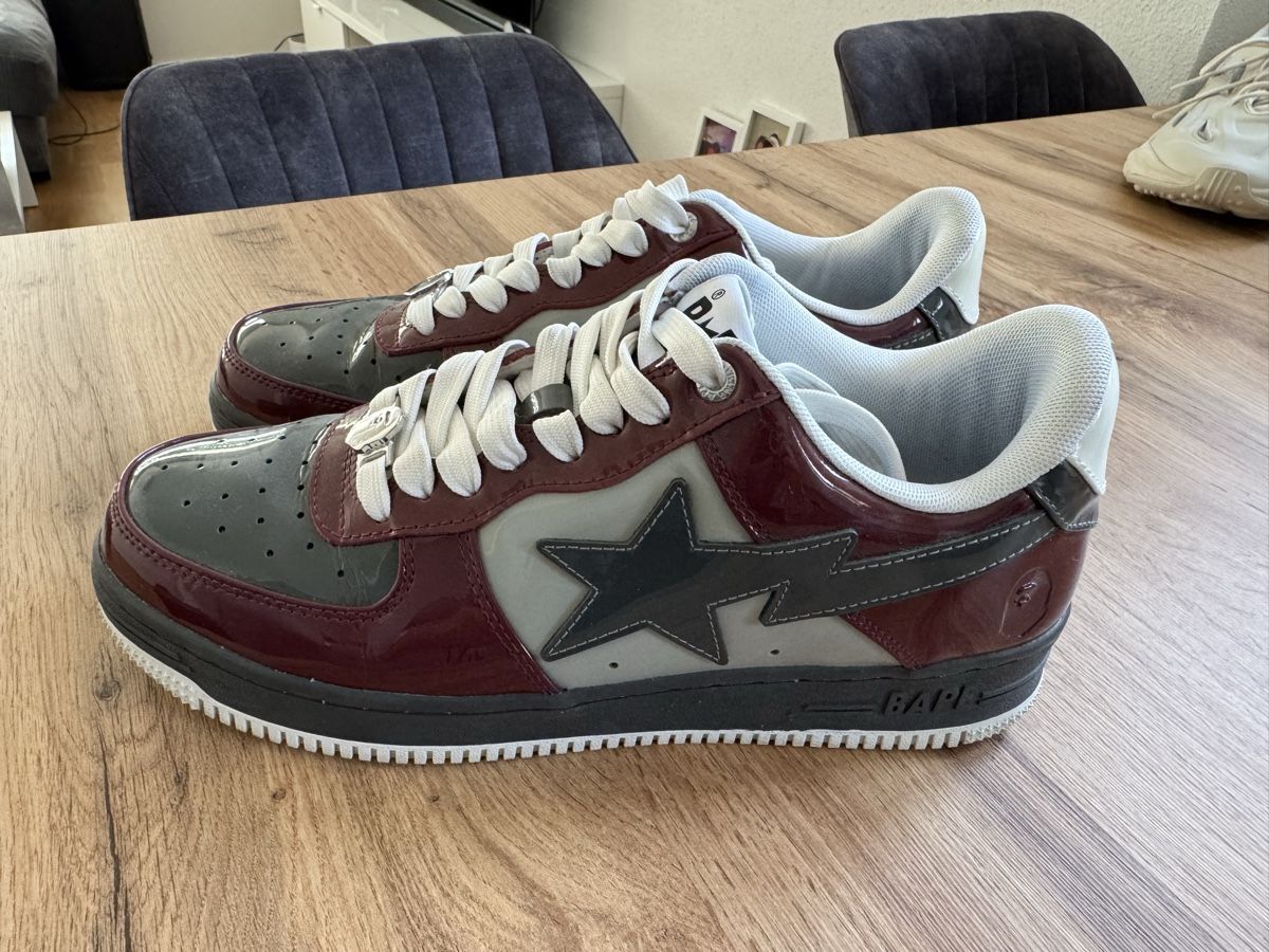 Bape Scarpe da uomo: A Bathing Ape BAPE Sta Rot/Grau – Usato da Zollikofen venduto da SeanMatti 1