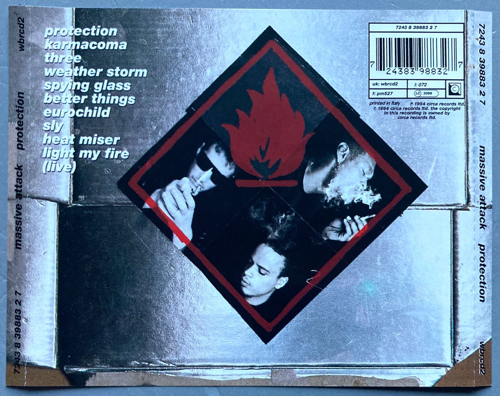 CD: MASSIVE ATTACK - PROTECTION – Usato da Poliez-Pittet venduto da Newtown-Records 1