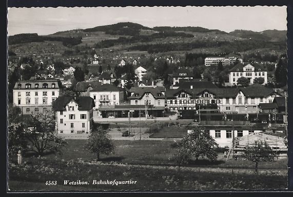 Cartes postales: AK Wetzikon, Bahnhofquartier – D'occasion à Berlin par bartko-reher