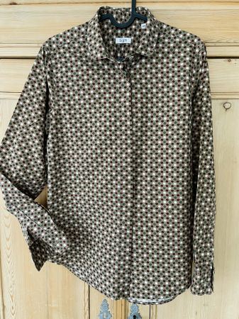 Langarm-Bluse Gr. 36, Punktemuster, TOPS Boutique ZÜRICH