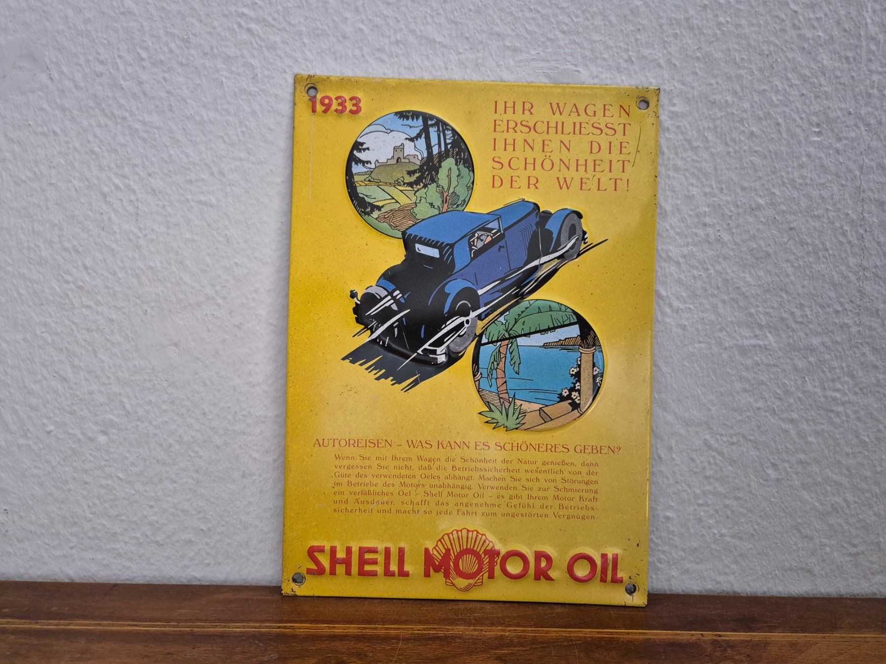 Shell Schilder: Blechschild Shell Tankstelle Tanksäule Limitiert 1993 Blech – Gebraucht aus Neuhausen von rraayy