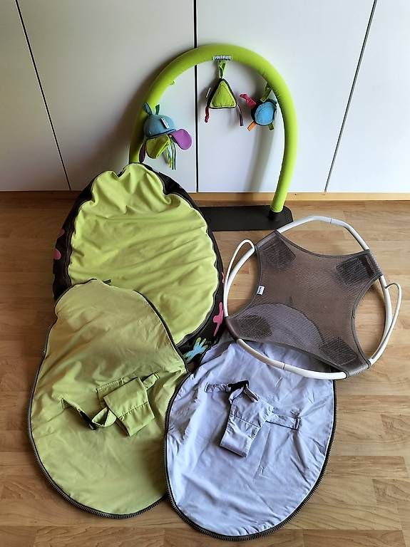 Doomoo Sdraiette & Sdraiette a dondolo: Domoo Sitzsack mit viel Zubehör – Usato da St. Silvester venduto da Line1302