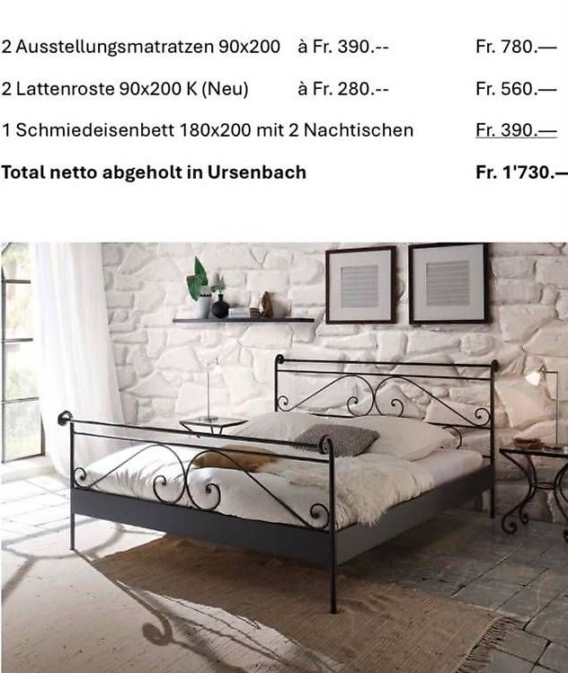 Letti: Bett 180x200 cm  – Usato da Ursenbach venduto da wue_79xl