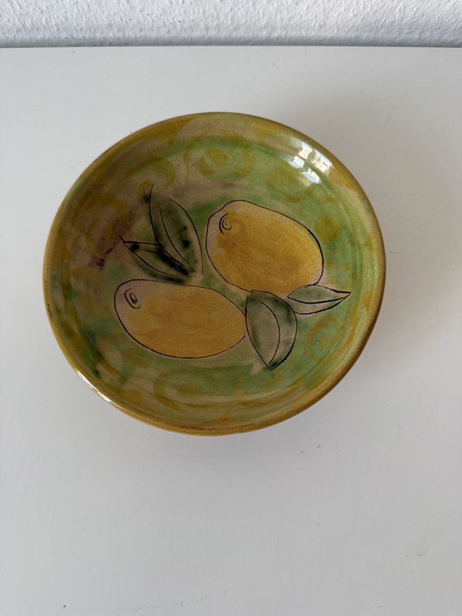 Ciotole: Schale handgemalt Zitronen Deko – Usato da Urdorf venduto da Chapar