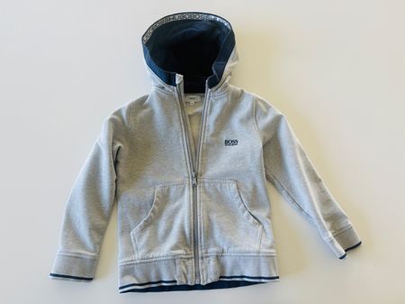 Hugo Boss Kapuzenjacke grau Kinder Grösse 116 