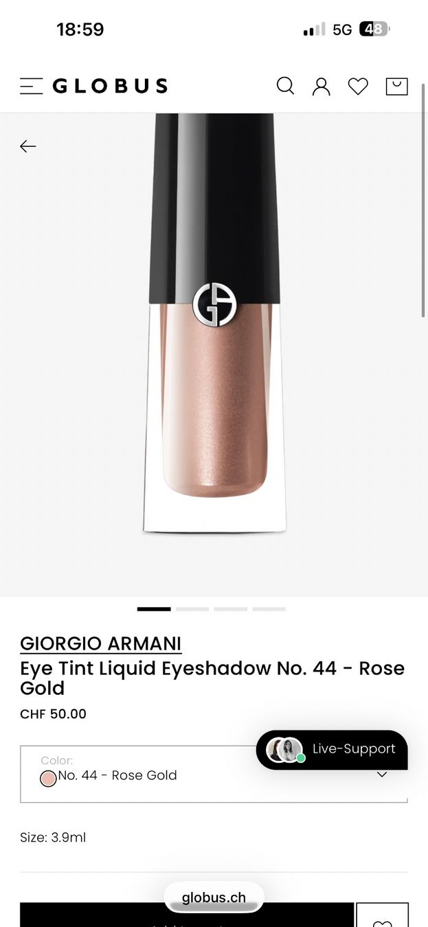 Armani Make-up: ** ARMANI BEAUTY MINIATÜREN ** – Nuovo e nell'imballaggio originale da Giebenach venduto da BeautyLover.90s 2
