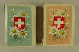 2 KOMPLETTE SETS PATIENCE KARTEN, DONDORF, UM 1900