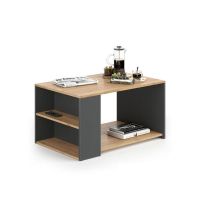 Couchtisch Beistelltisch - Anthrazit/Eiche - Sofatisch