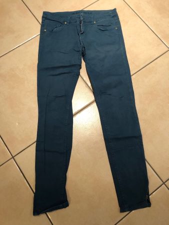 Stoffhose blau/türkis, 36