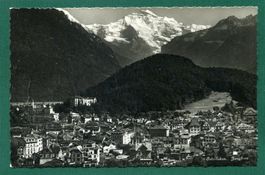 Interlaken und die Jungfrau, ungelaufen, ca. 1946