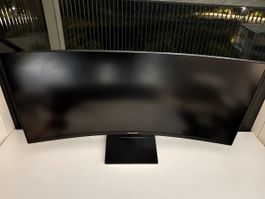 LC-Power Curved Monitor defekt Displaybruch schwarz