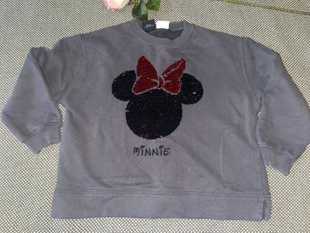 Interactive Minnie Mouse grey sweatshirt Zara 8 years -128cm