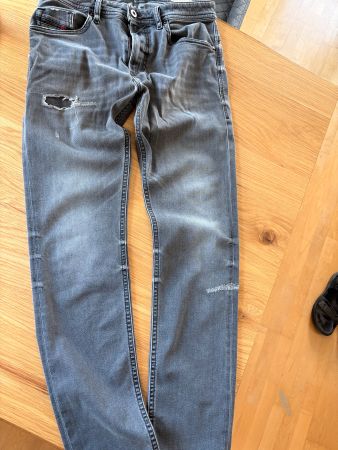 Diesel Hose Joggjeans Slim Skinny grau 32/32