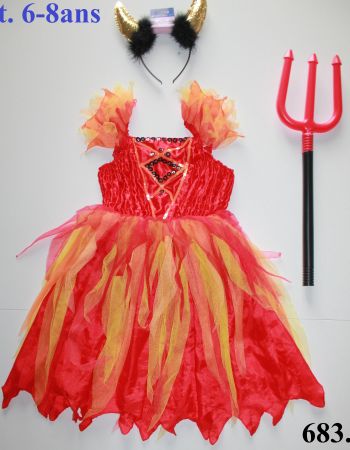 Costume diable / Teufel t. 6 - 8 ans