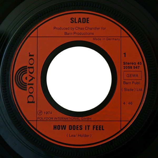Schallplatten: SLADE How does it feel 7" Single Germany 1974 Glam/Hardrock – Gebraucht aus Thun von Pemoya 1