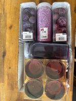 Deko Set Lila/Violett, Teelichthalter, diverse Dekos