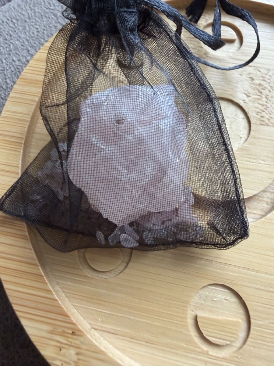 Untersetzer: Bambus Untersetzer mit Rosenquarz neu – Neu und originalverpackt aus Widnau von kustercarmen 1