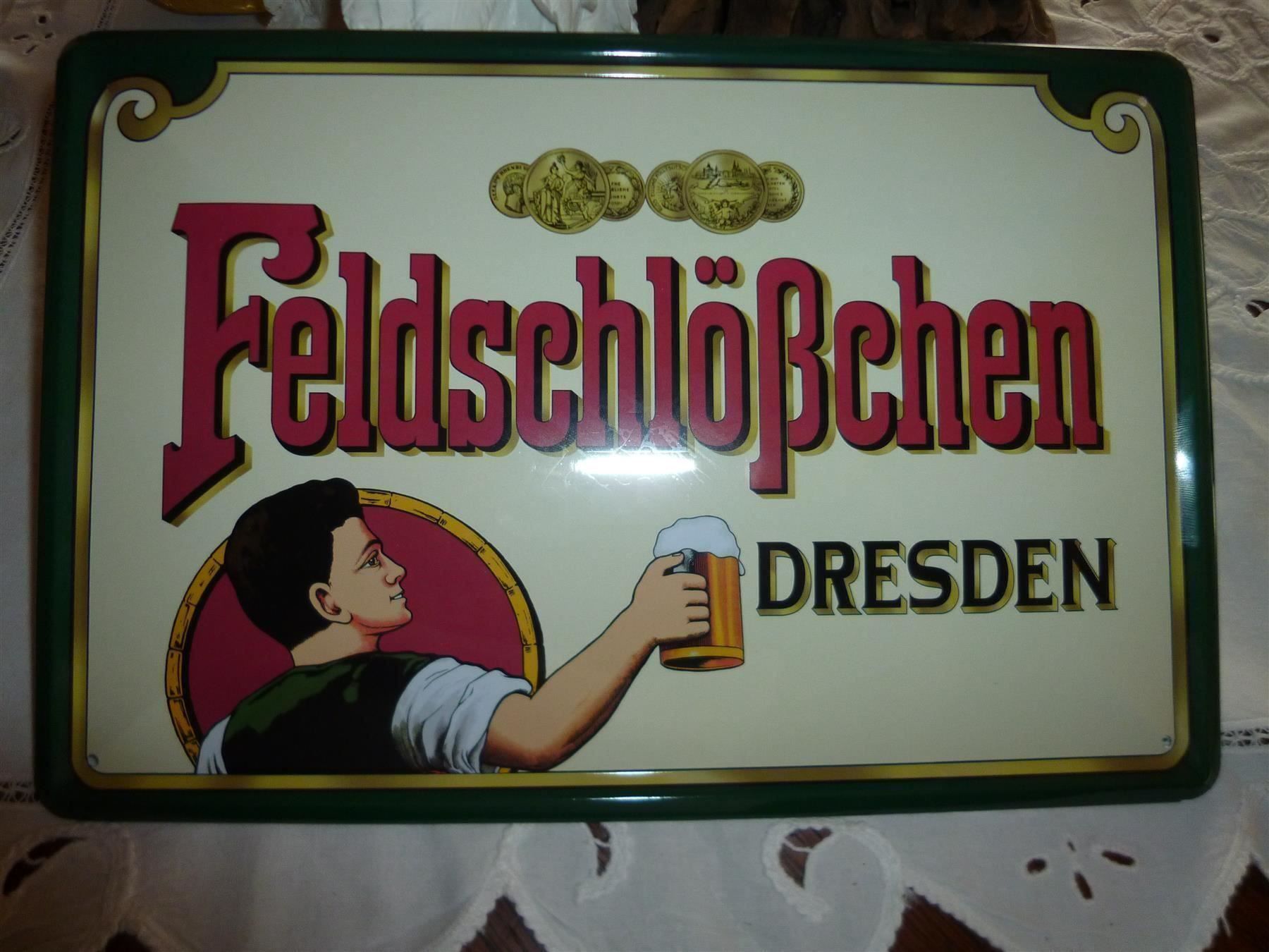 Feldschlösschen Schilder: Blechschild Feldschlößchen Brauerei Bier – Gebraucht aus Luzern von antikdesign2552 1
