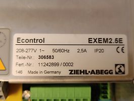 Econtrol EXEM2.5E Ziehl-Abegg (reparatur) 1Jahr Garantie