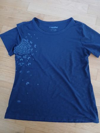 Damen T-Shirt Schöffel blau Grösse 42 guter Zustand