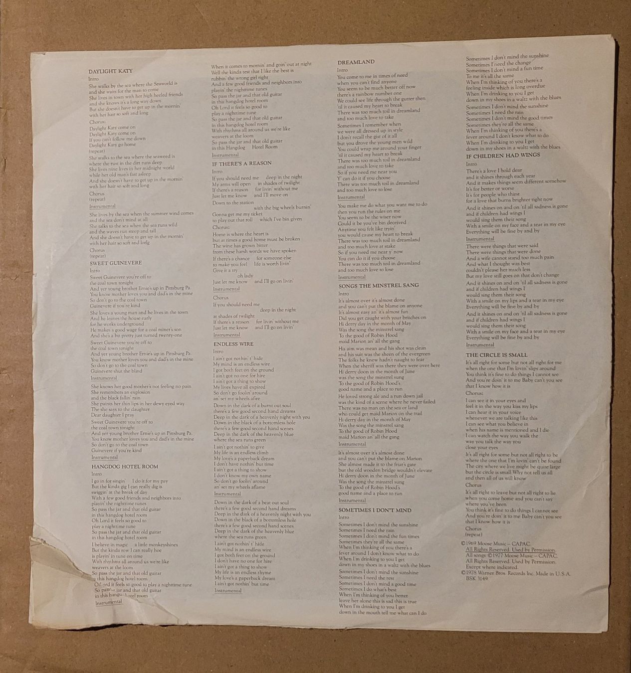 Dischi in vinile: Gordon Lightfoot – Endless Wire – Usato da Zürich venduto da Avd 5