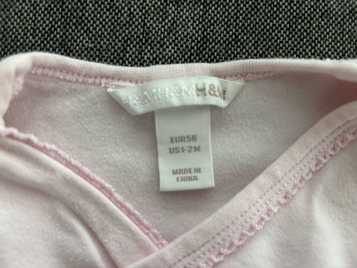 H&M Biancheria intima: H&M Baby Body, Gr. 56 rosa – Usato da Jegenstorf venduto da Annina0506 1
