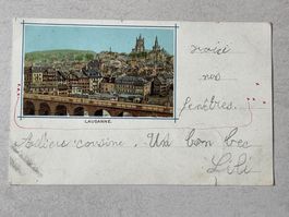 Lausanne, le Grand Pont et Cathedrale