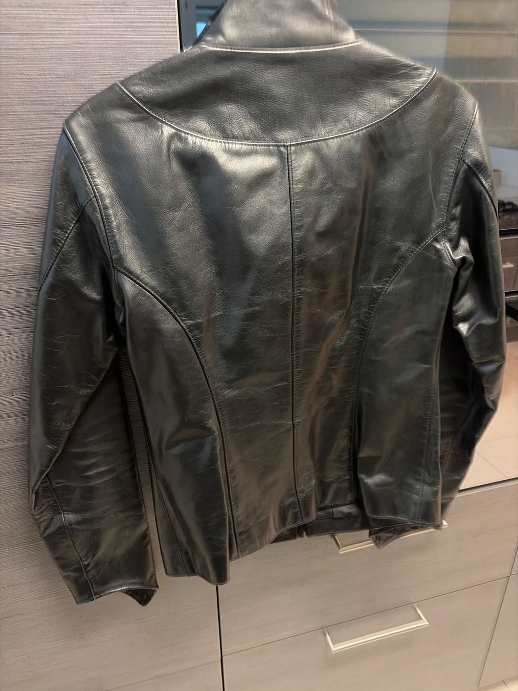 Giacche: Echtlederjacke Schwarz Gr. 36 Tailliert Dickes Premium Leder – Nuovo (secondo la descrizione) da Wallisellen venduto da Lan_82sz 6