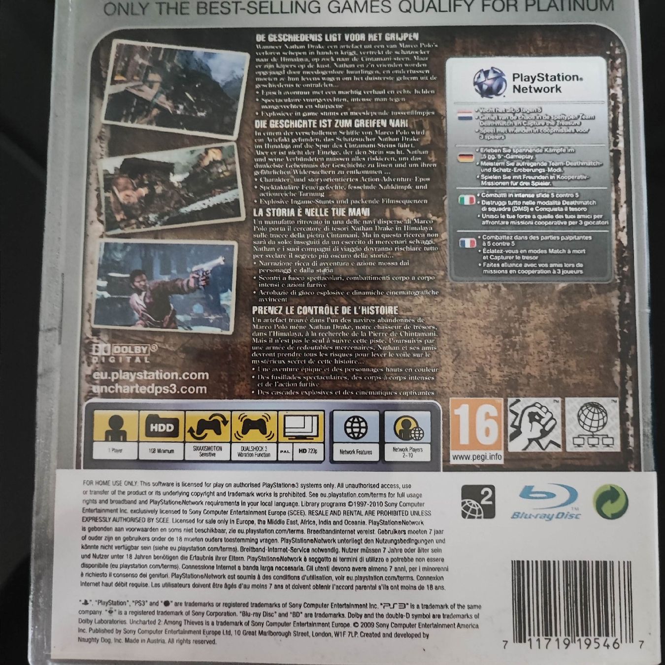 Sony Spiele: Uncharted 2 Among Thieves PS3 GAME Spiel  – Gebraucht aus Dübendorf von kb86_MOVIE 1