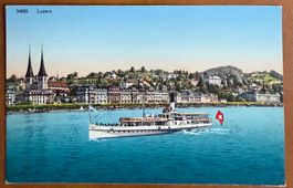 Luzern - Dampfschiff  - AK