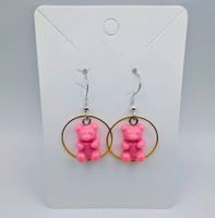 OHRRING Gummibärchen +Metallring - Ohrhänger Charms PINK
