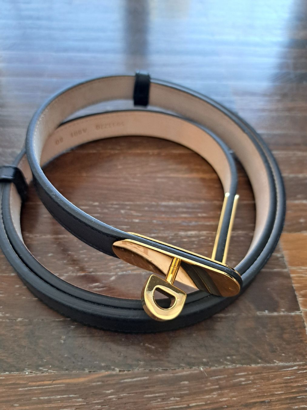 Escada Cinture: Escada Ledergürtel schwarz  Grösse 80 cm – Nuovo (secondo la descrizione) da Lachen SZ venduto da Ruki01