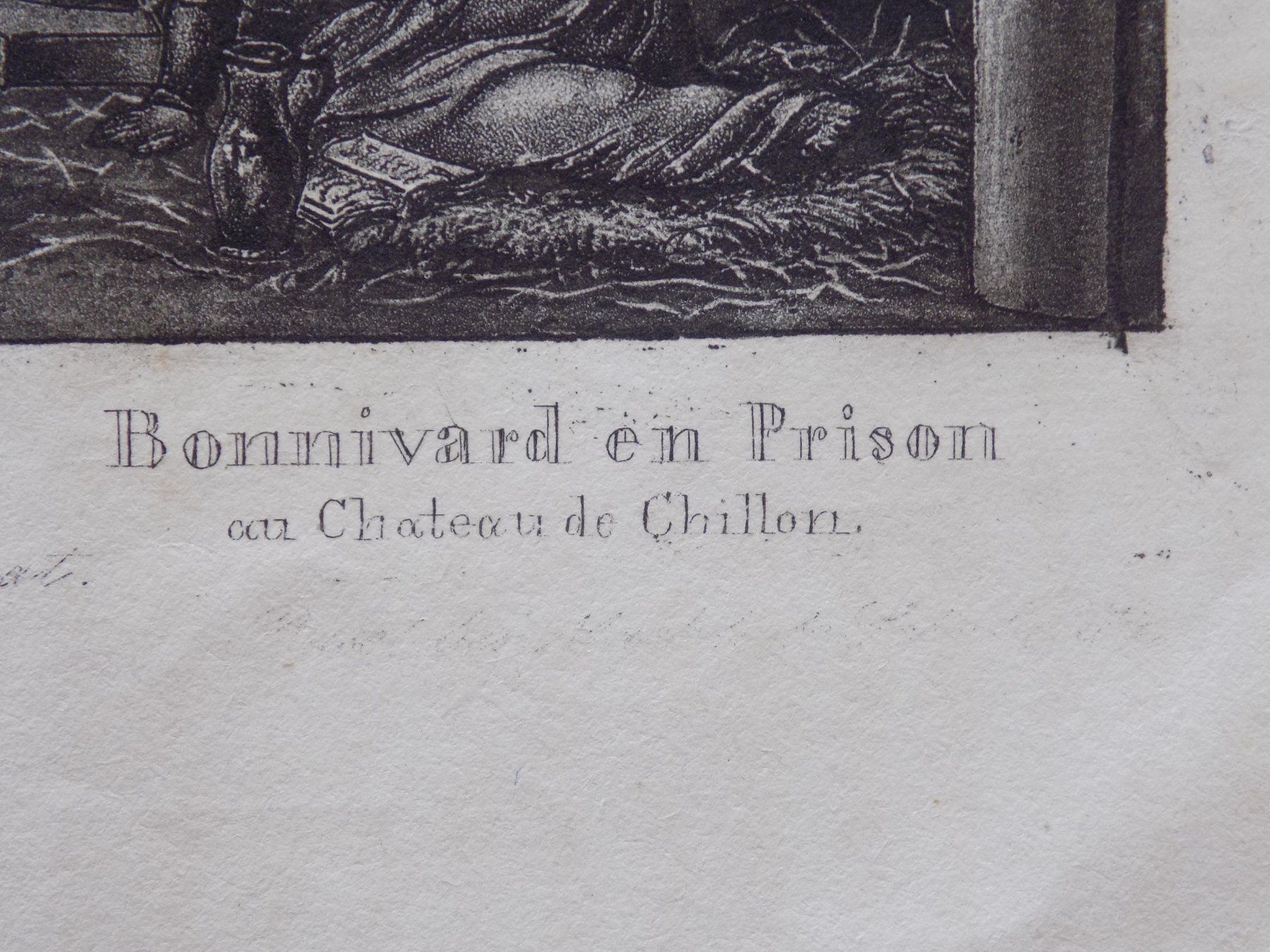 Incisioni: Bonnivard en Prison Château de Chillon – Usato da Risch venduto da Rischli15 2