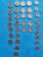 Lot de pièces suisses en aluminium pour jeux d'enfants