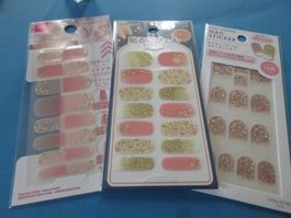 3 designs NAIL STICKER(designed in Japan)set with Top coat!